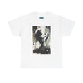 Female Golfer Swinging Golf Club T-Shirt | Golf Art Tee