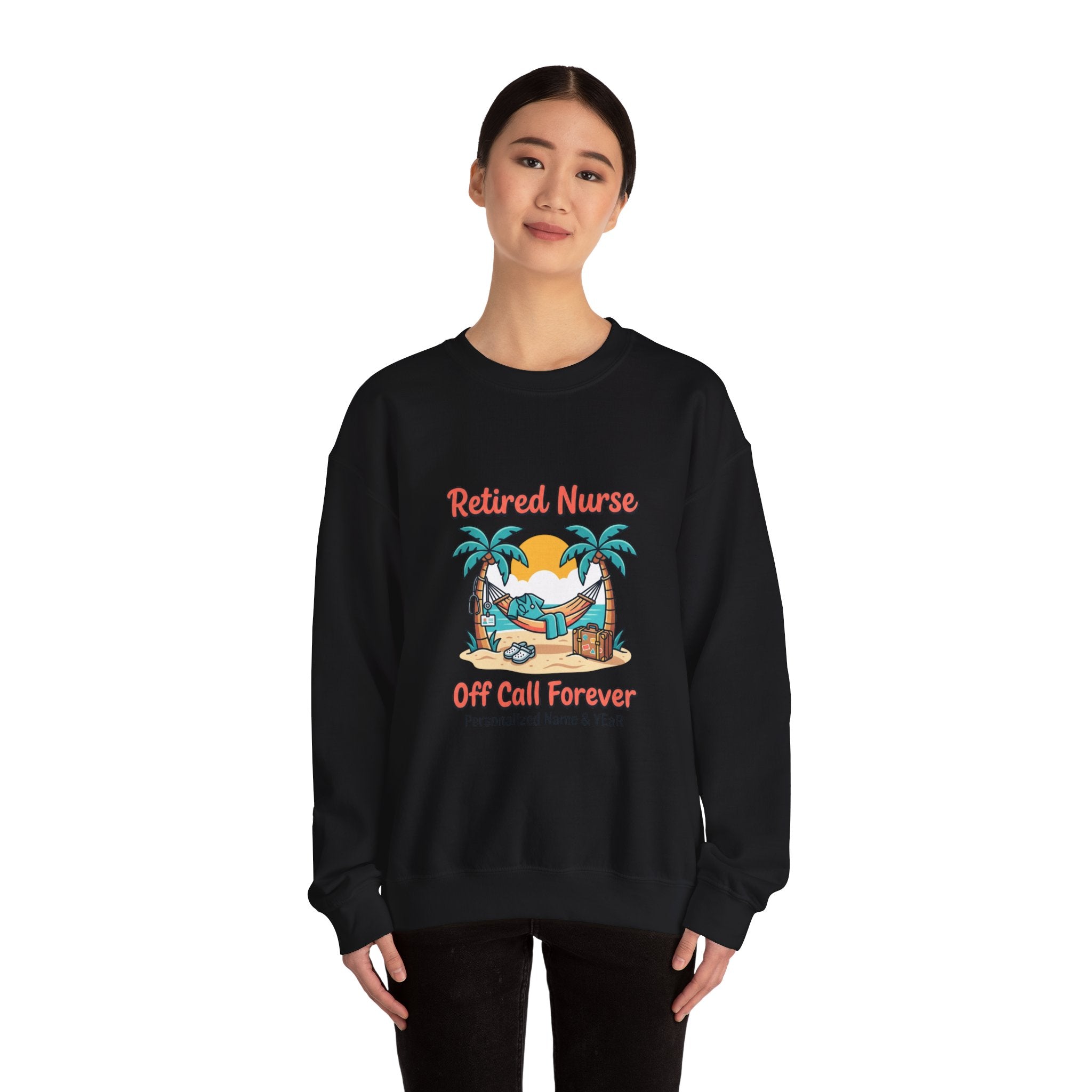 Retired Nurse Off Call Forever Sweatshirt | Retirement, Personalized Year