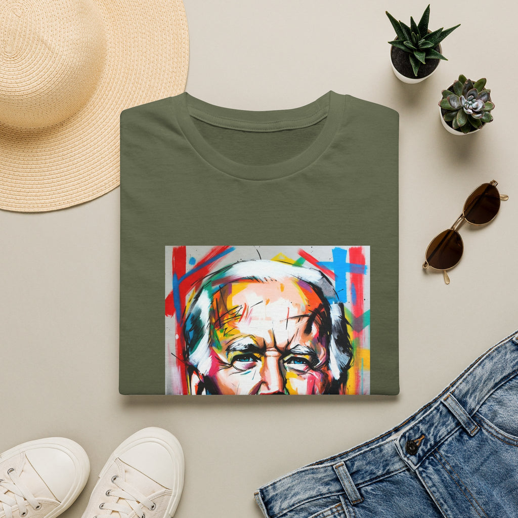 Artsy Biden Portrait T‑Shirt — Colorful Pop Art President Tee