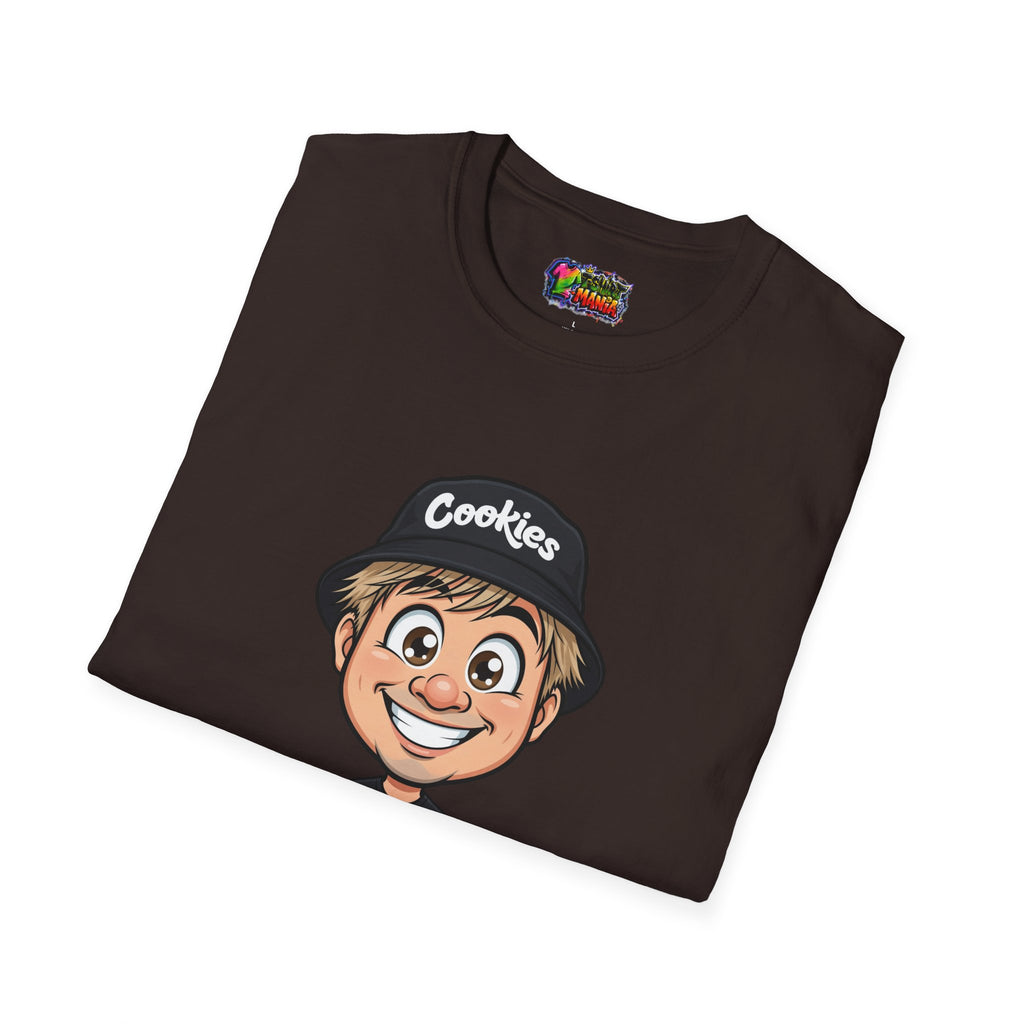Cookies Brand Cartoon Boy T-Shirt — Smiling Kid Logo Tee