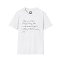 Inspirational Script T-Shirt — "If you don't have enough money, then work harder" Minimalist Quote Tee