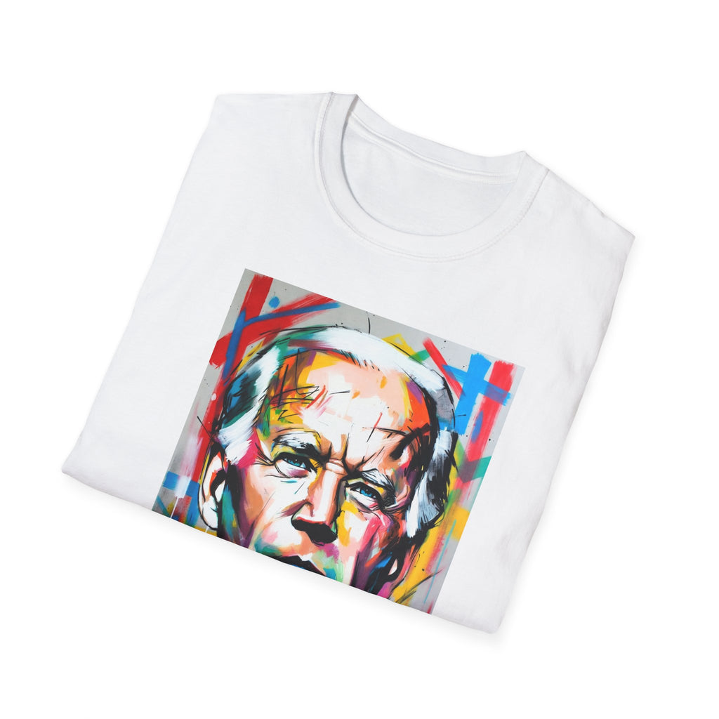 Artsy Biden Portrait T‑Shirt — Colorful Pop Art President Tee