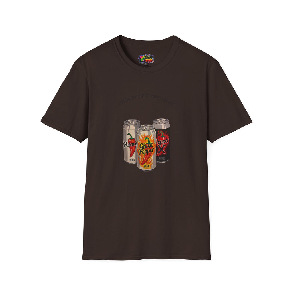 Beer Can Graphic T-Shirt — Retro Craft Ale Design
