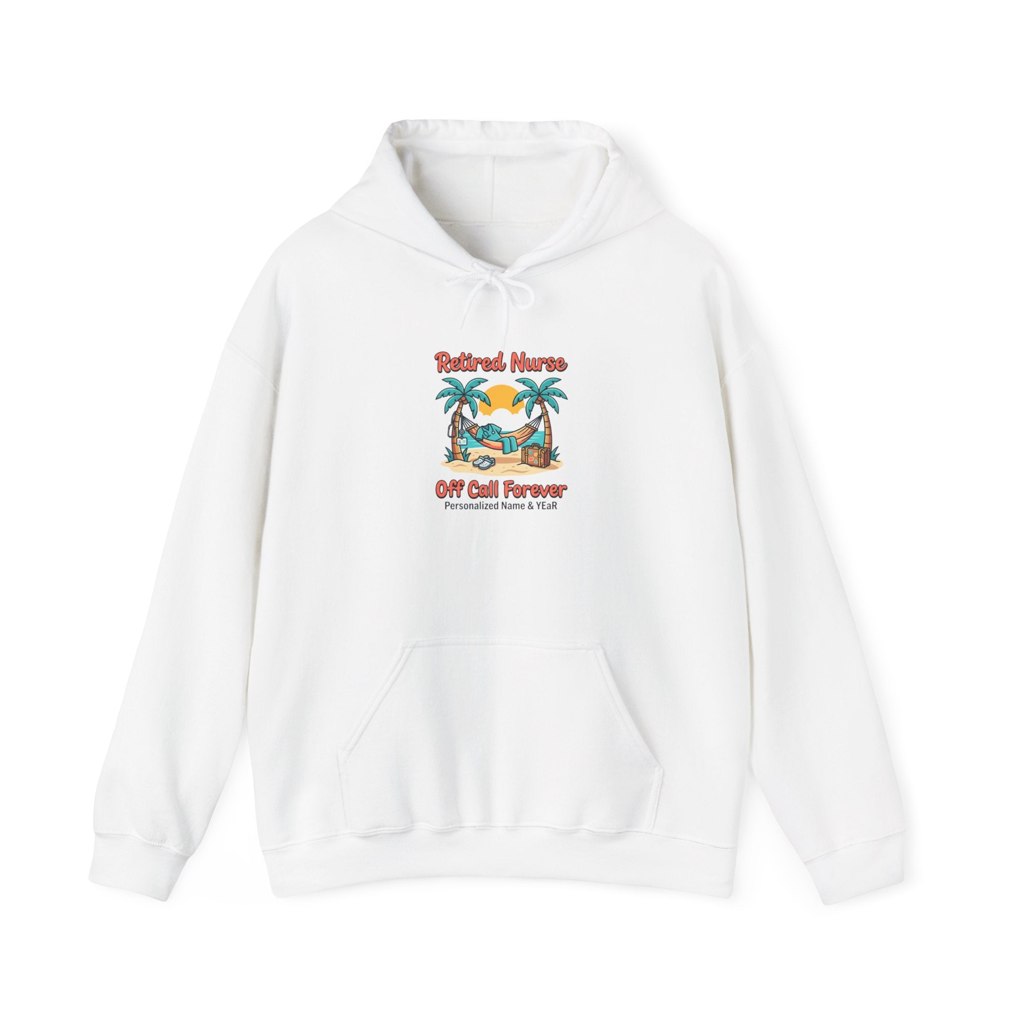 Retired Nurse Beach Hammock Hoodie | Retirement, Off Call Forever