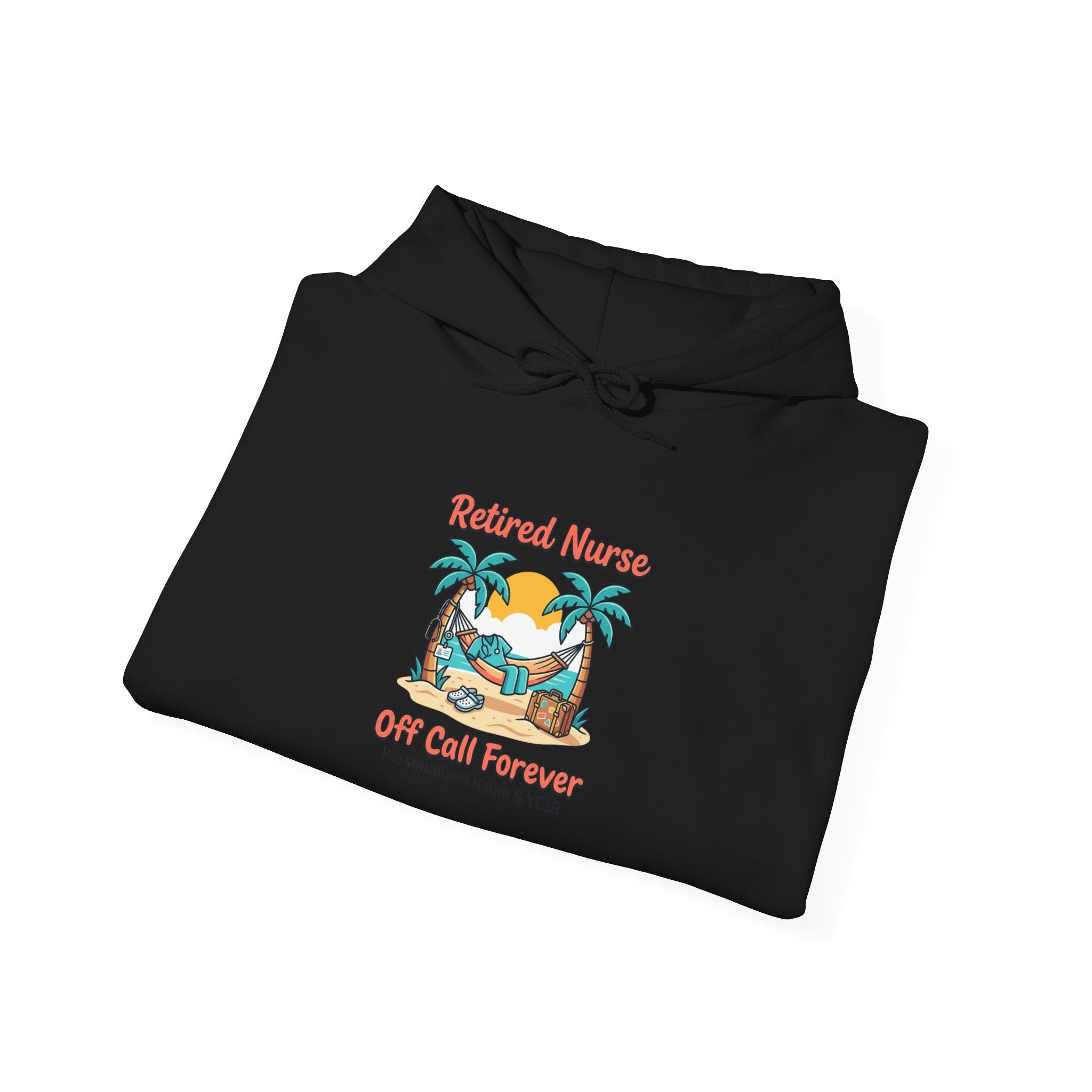 Retired Nurse Beach Hammock Hoodie | Retirement, Off Call Forever