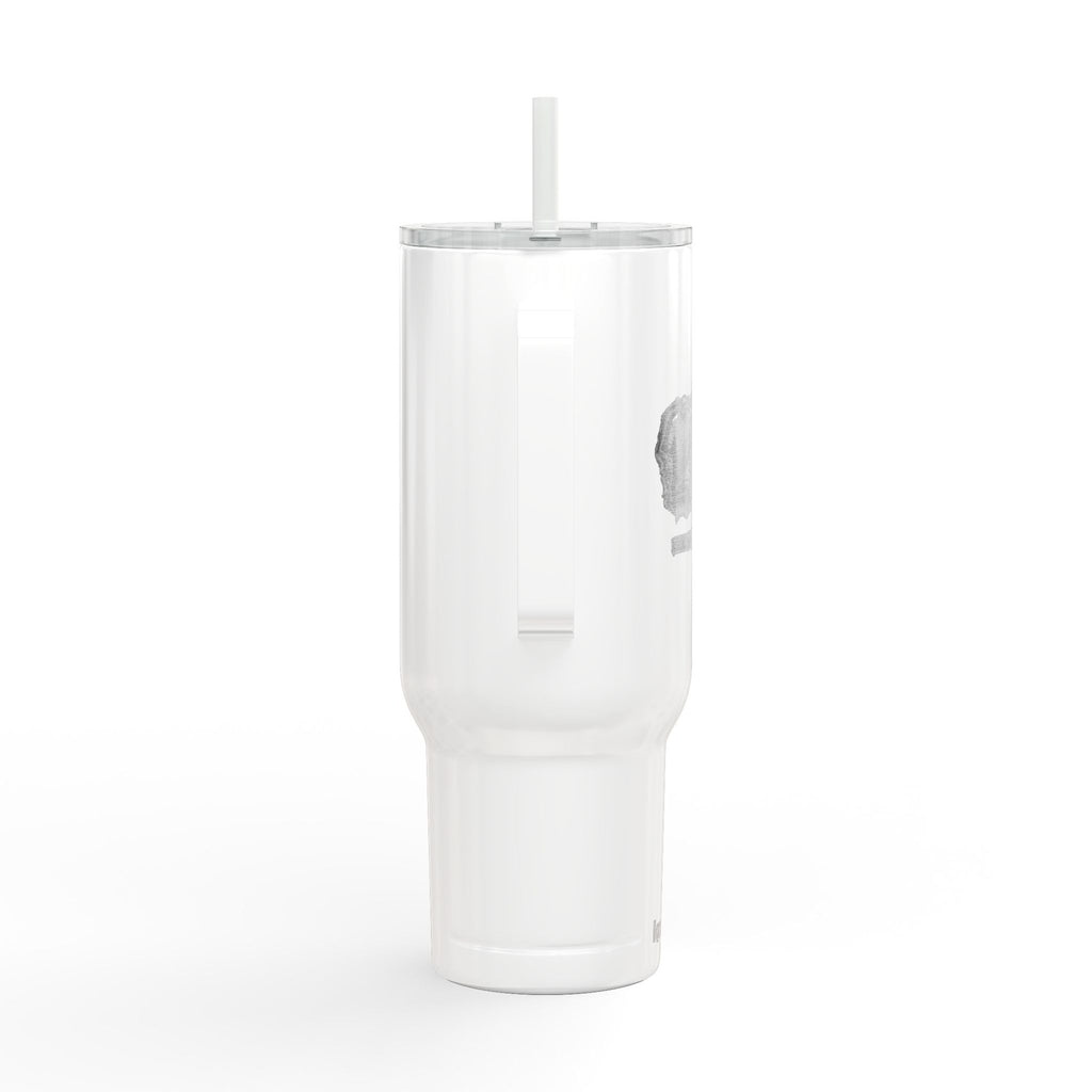 40oz Insulated Travel Tumbler with Lid & Straw — Engraved Adventure Logo