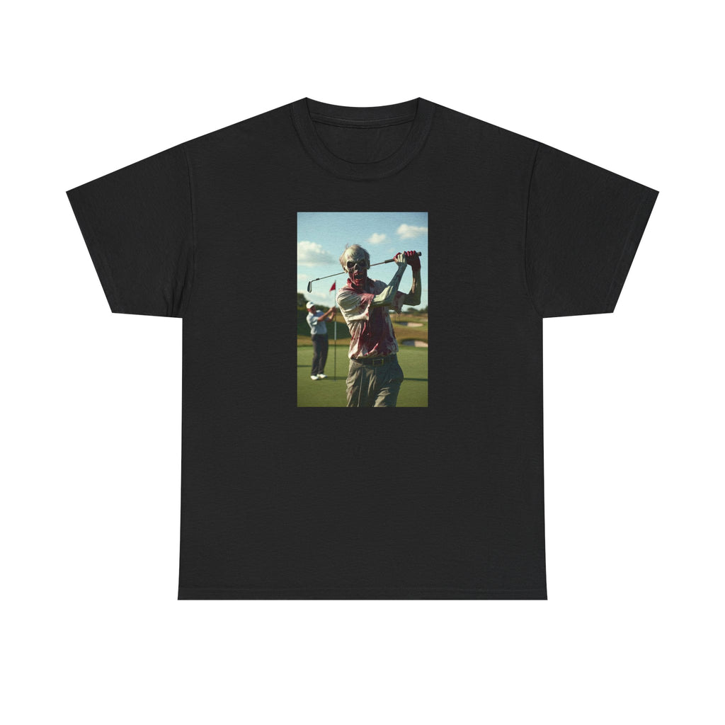 Golfer Swing Photo Tee | Vintage Golf Course Graphic T-Shirt