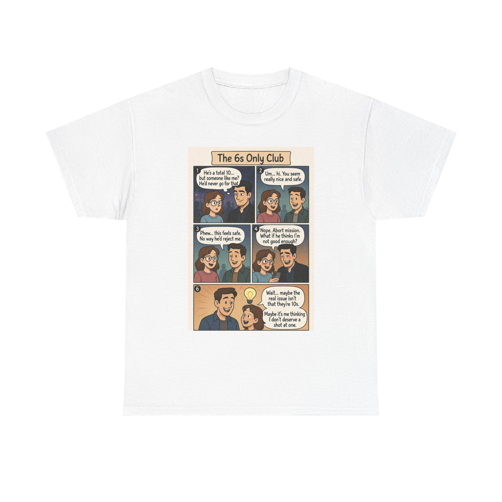 The 6s Only Club Comic Panel T-Shirt — Funny Retro Graphic Tee
