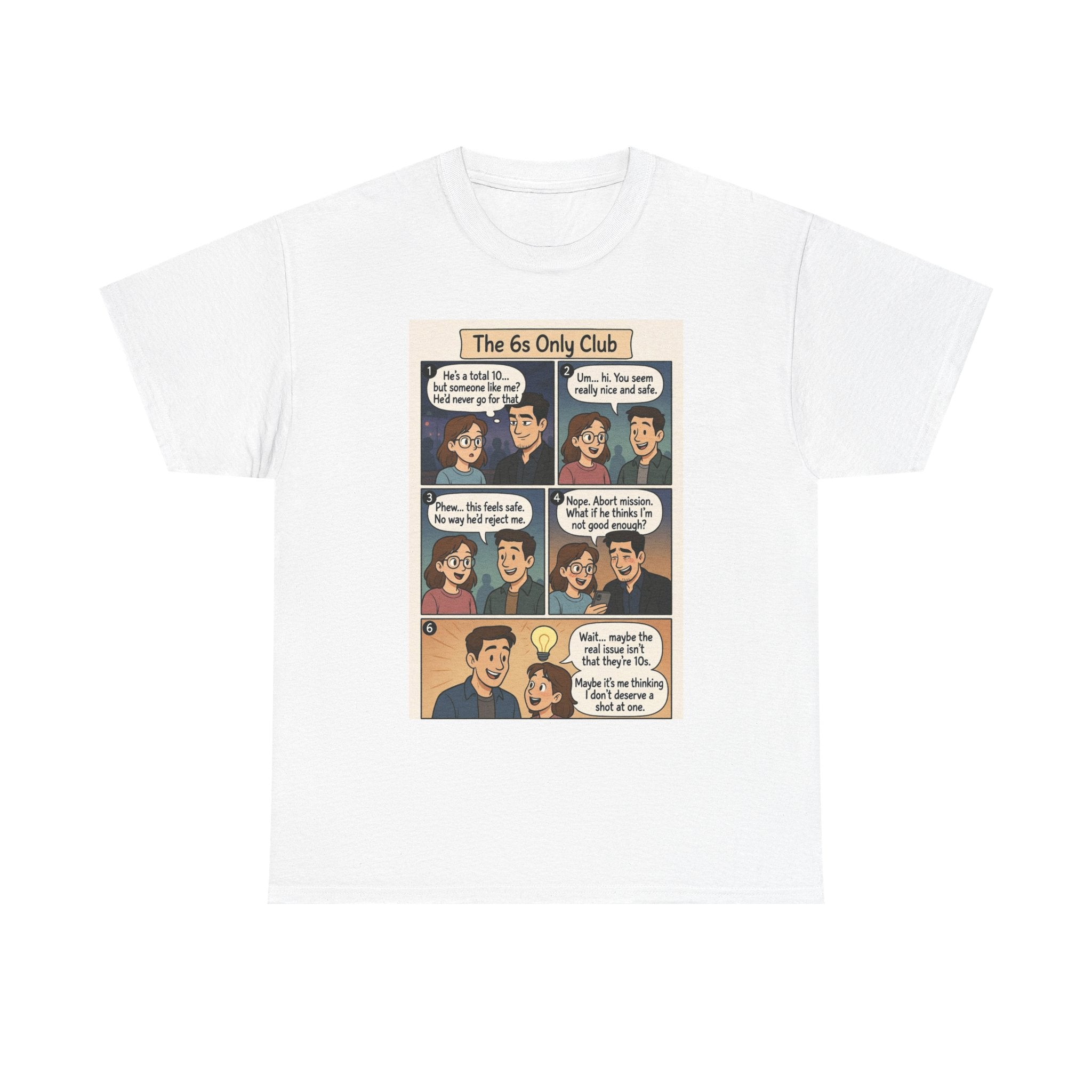 The 6s Only Club Comic Panel T-Shirt — Funny Retro Graphic Tee