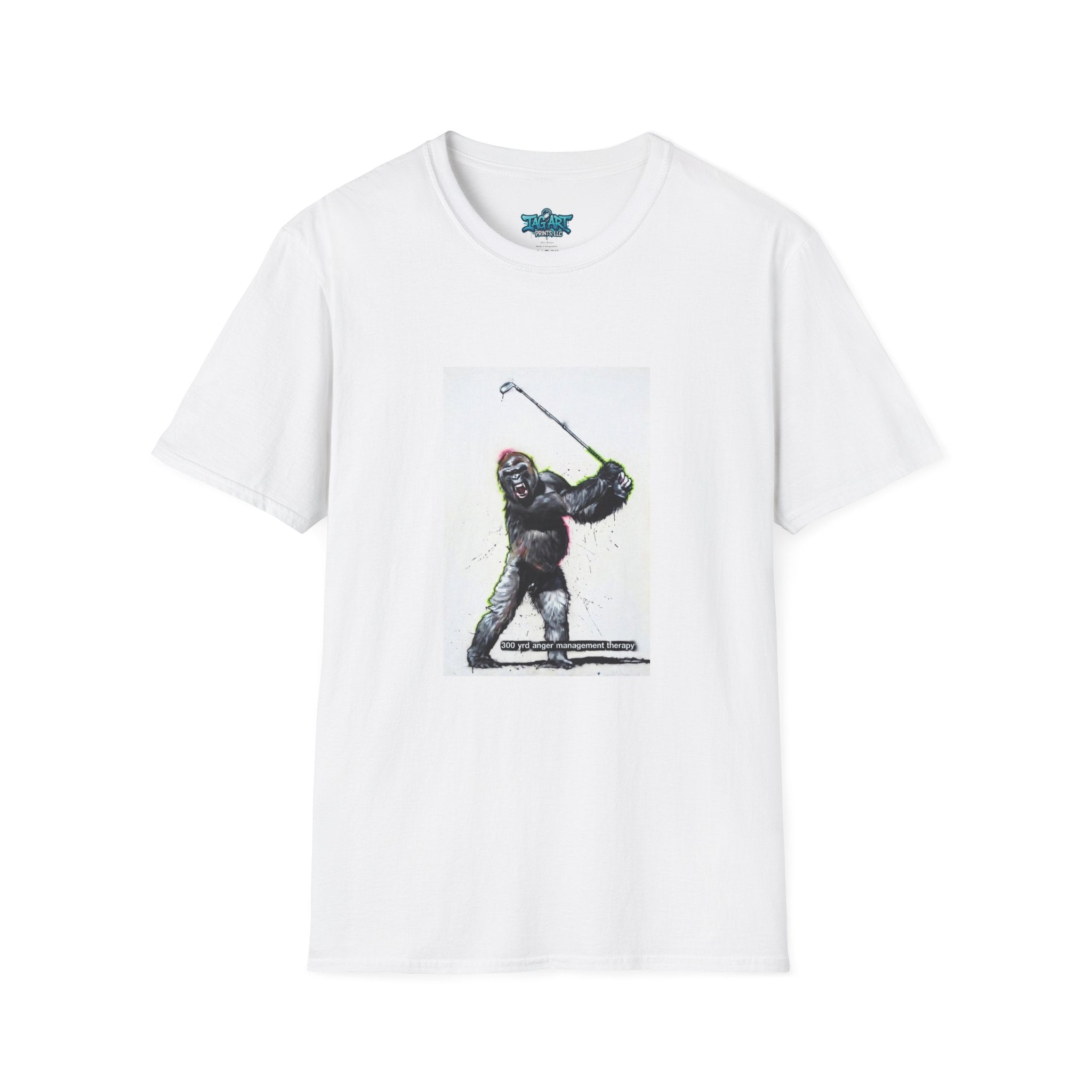Golfing Sasquatch Graphic Tee — Funny Bigfoot Golfer T-Shirt