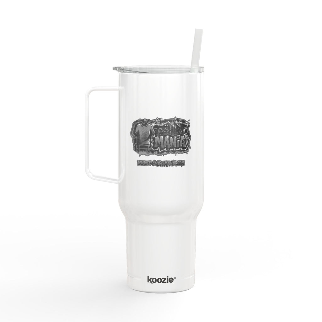 40oz Insulated Travel Tumbler with Lid & Straw — Engraved Adventure Logo