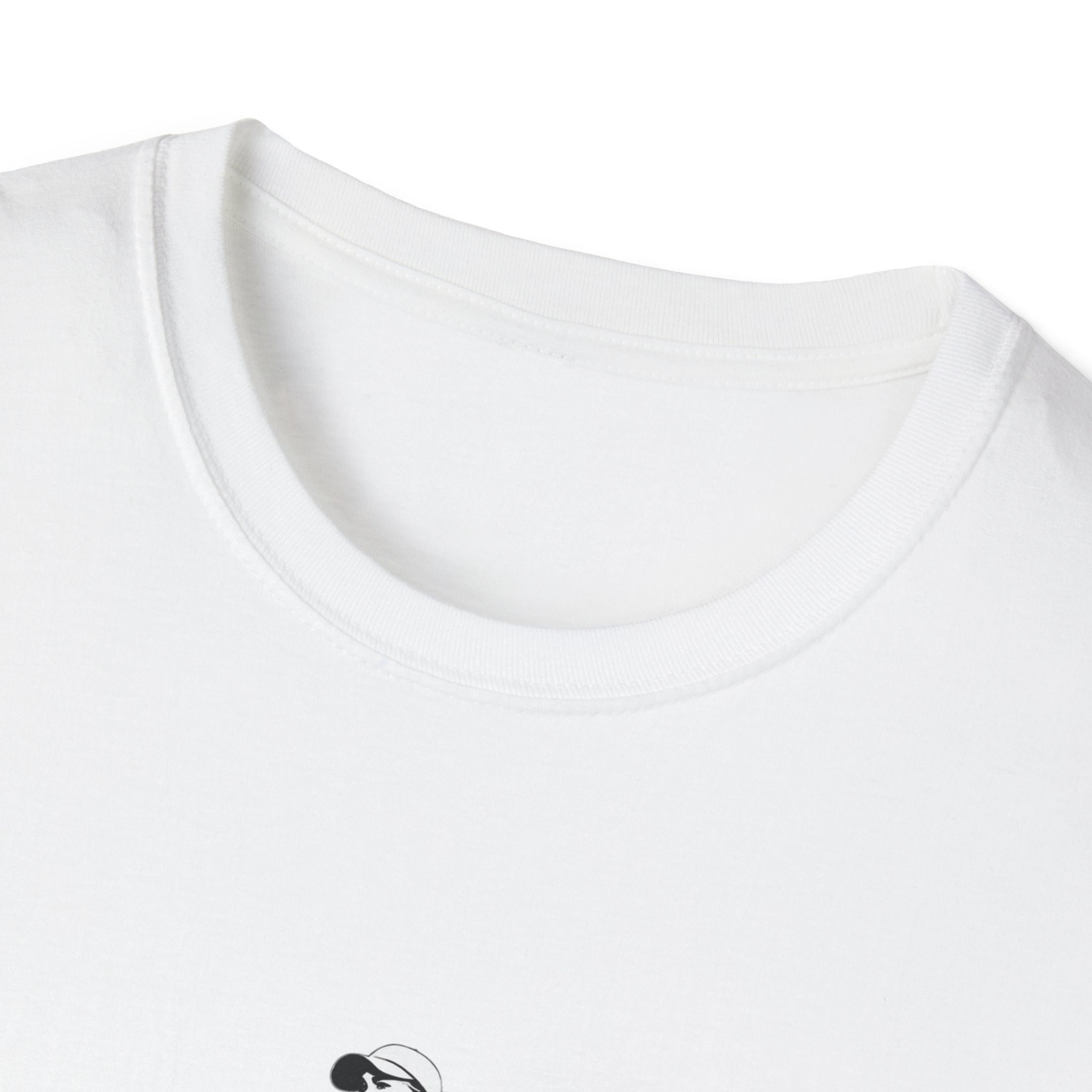 Golf Swing Graphic T‑Shirt — Retro Golfer with Patterned Ball