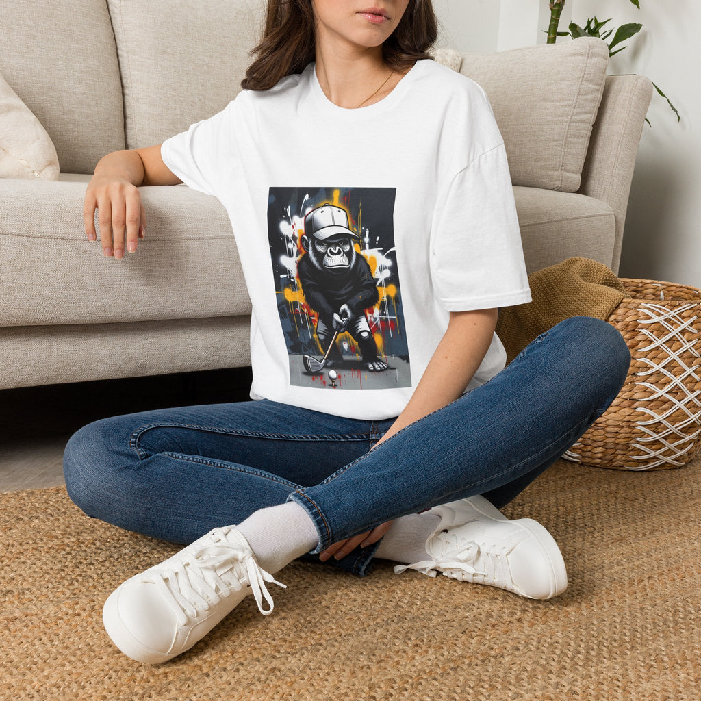 Skateboarding Gorilla Graphic T-Shirt — Urban Street Art Tee