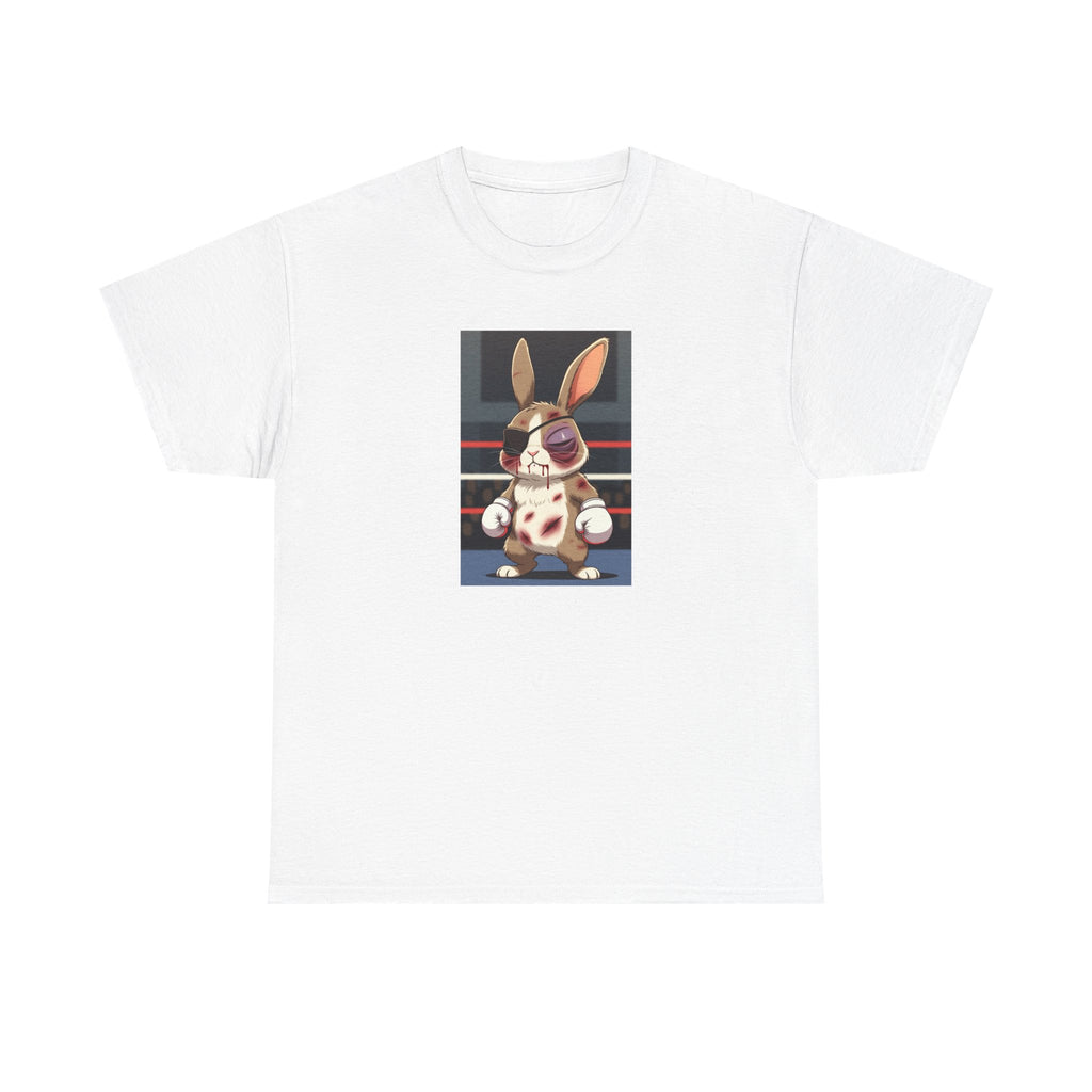 Boxing Bunny T-Shirt — Cute Fight-Scar Rabbit Graphic Tee