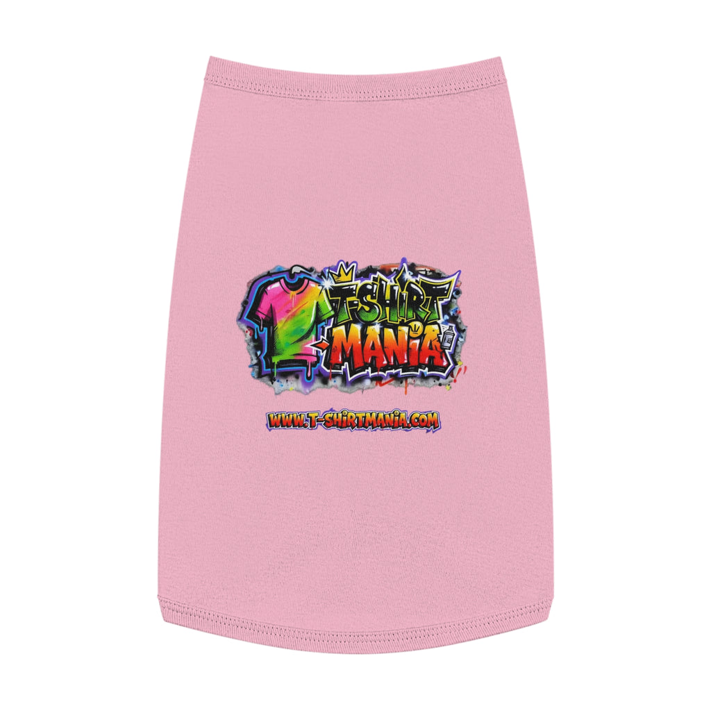 Pet Tank Top - Colorful Graffiti "T-Shirt Mania" Dog & Cat Shirt