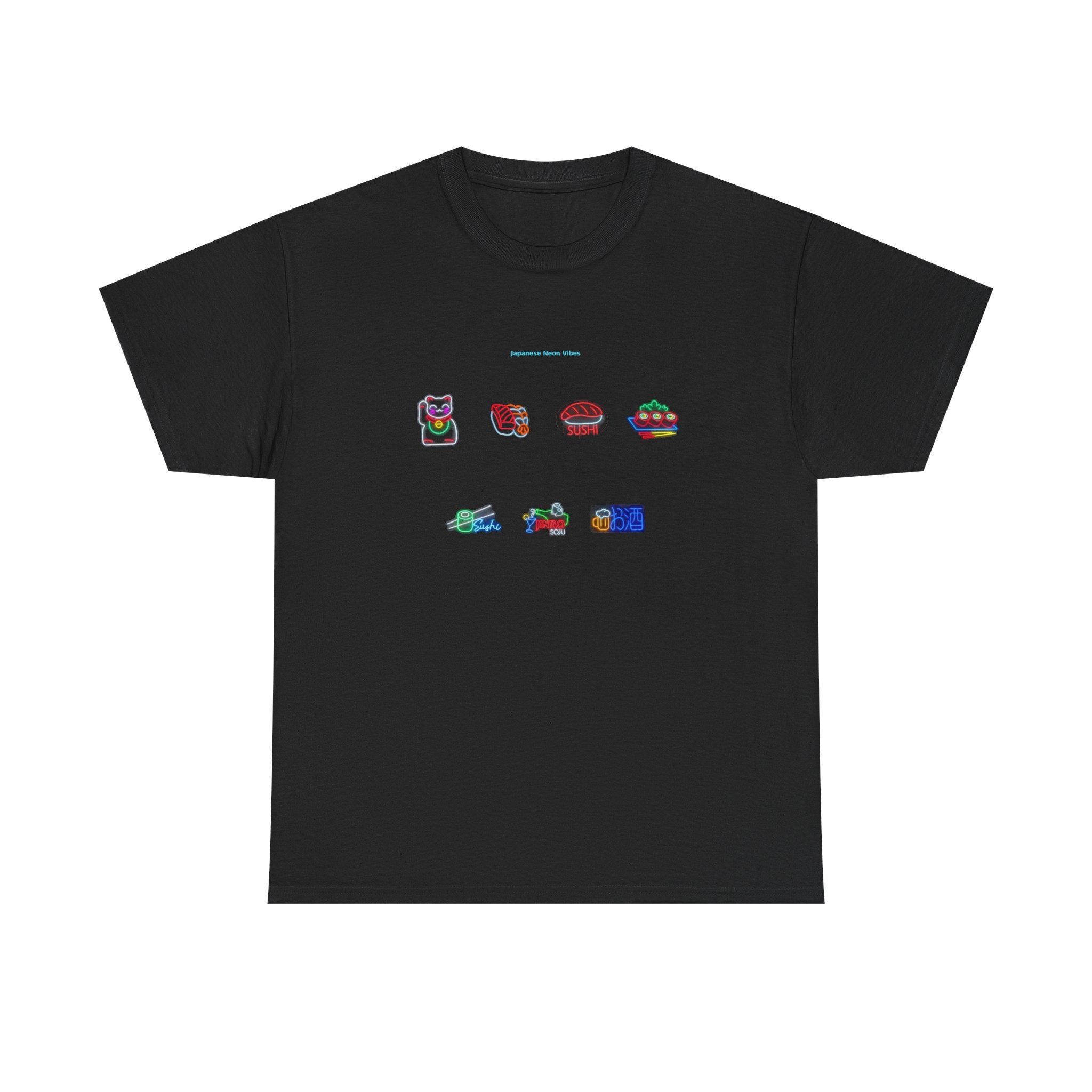 Cute Kawaii Snack Icons T-Shirt — Pastel Japanese Food Graphic Tee