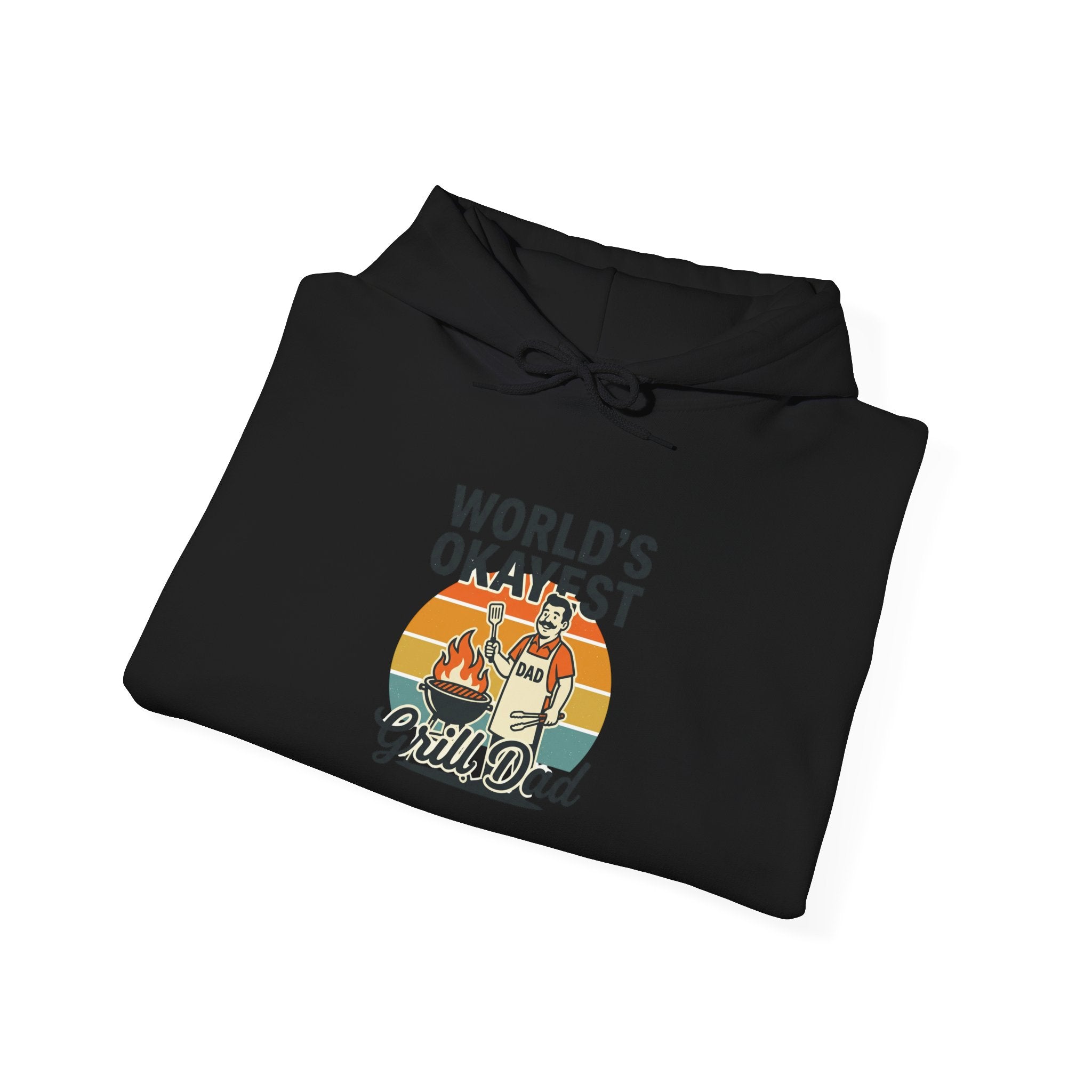 World's Okayest Grill Dad Hoodie | Father's Day, sarcastic retro outdoorsy