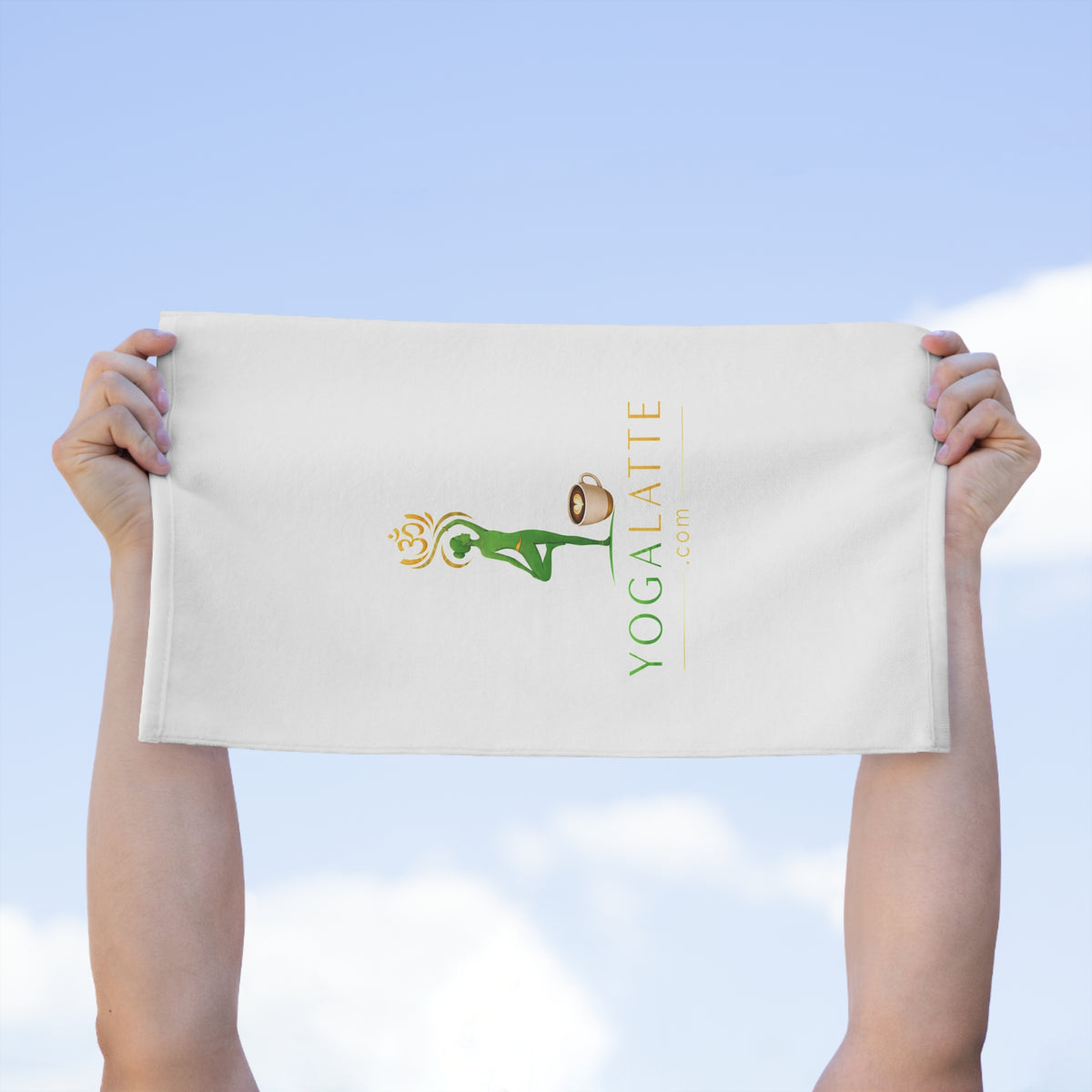 yogalatte rally Towel, 11x18