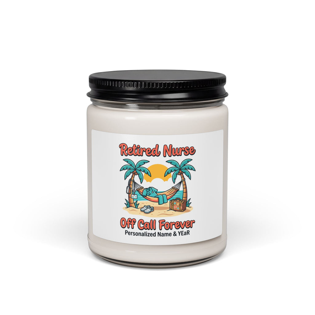 Retired Nurse Candle | Scented Soy Candle, Personalized Retirement