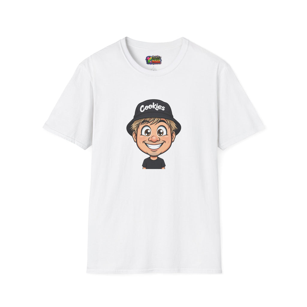 Cookies Brand Cartoon Boy T-Shirt — Smiling Kid Logo Tee