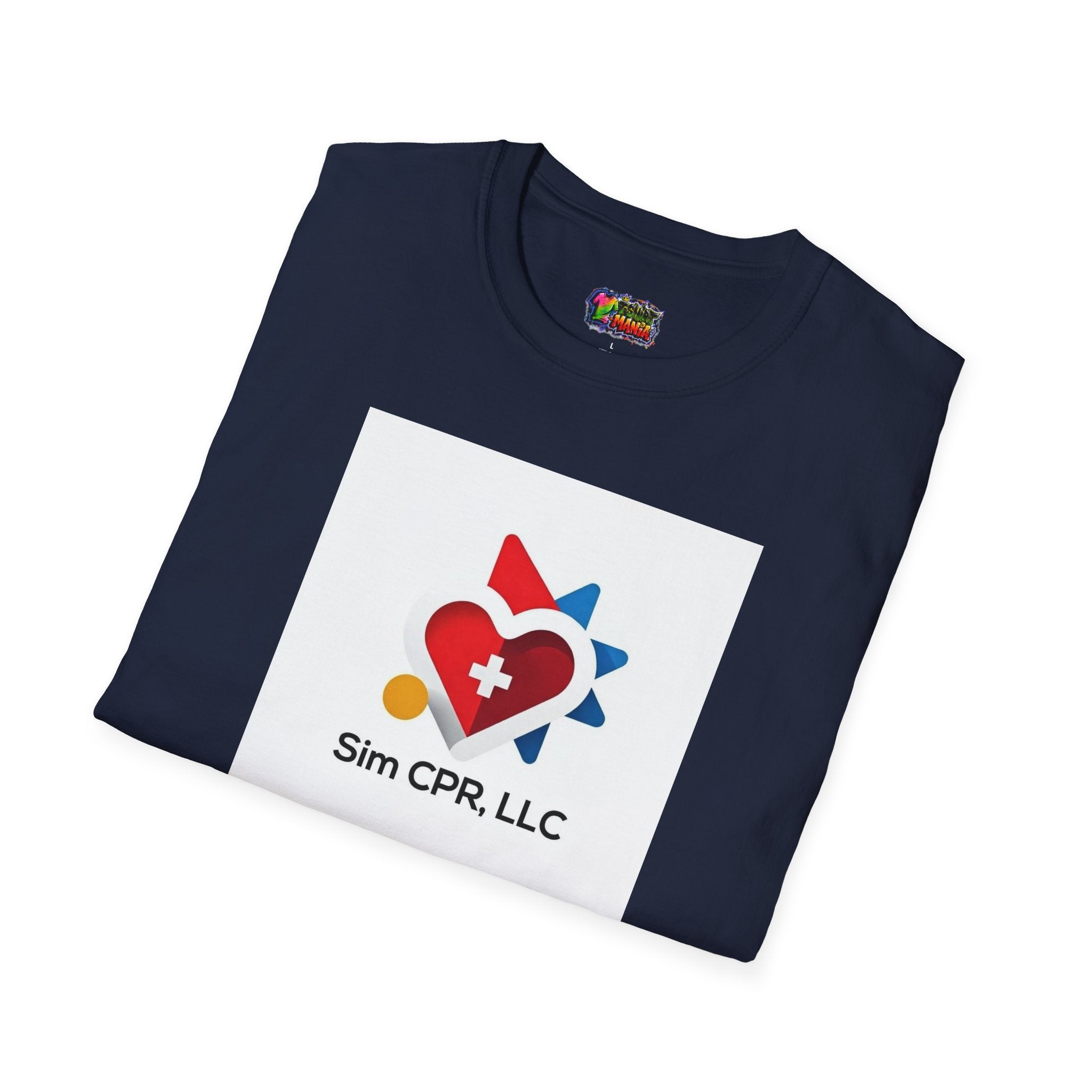 CPR Training Logo T-Shirt — Sim CPR, LLC Branded Tee