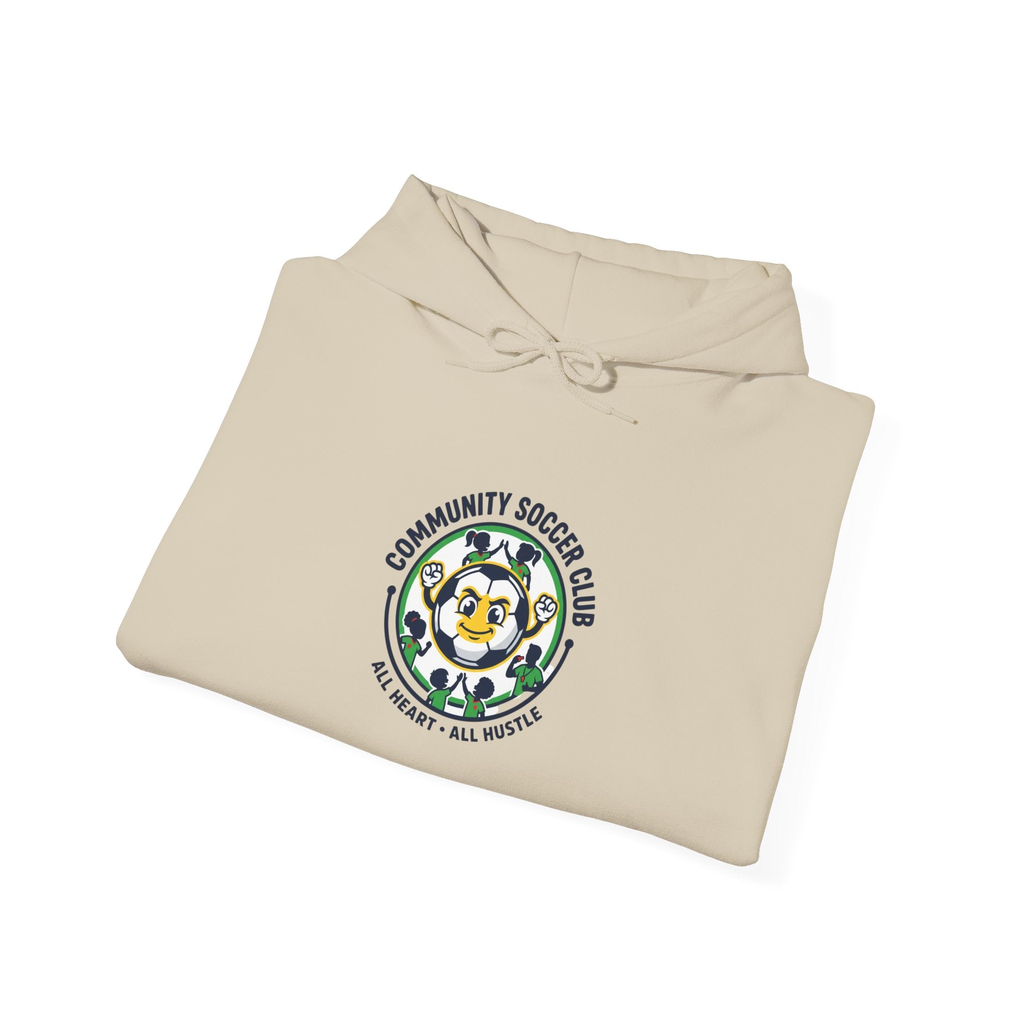 Community Soccer Club Hoodie | youth league supporter, sideline team colors