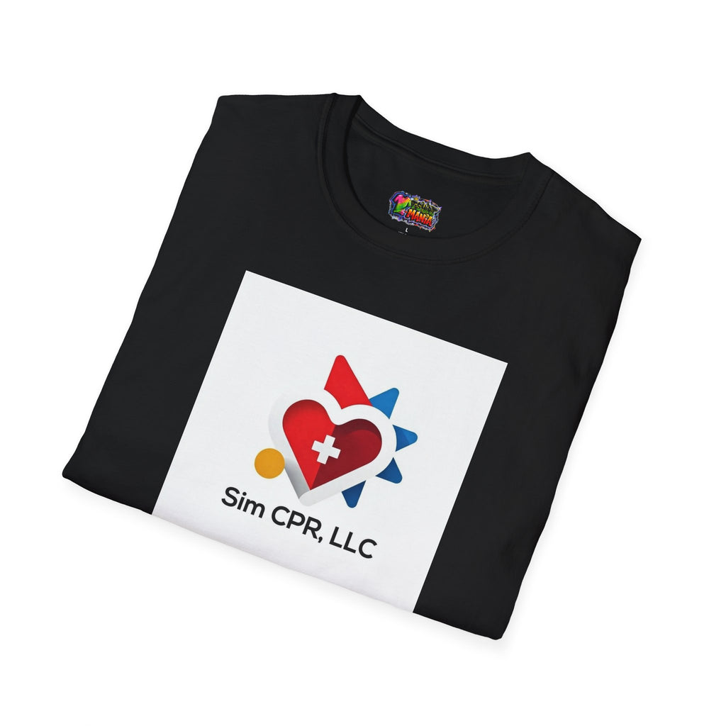 CPR Training Logo T-Shirt — Sim CPR, LLC Branded Tee