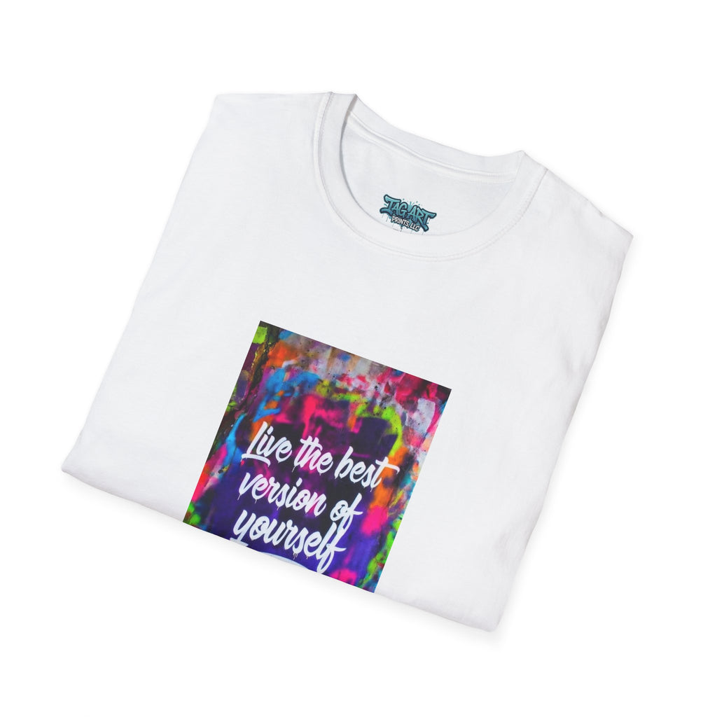 Inspirational 'Live the Best Version of Yourself' Graphic T-Shirt