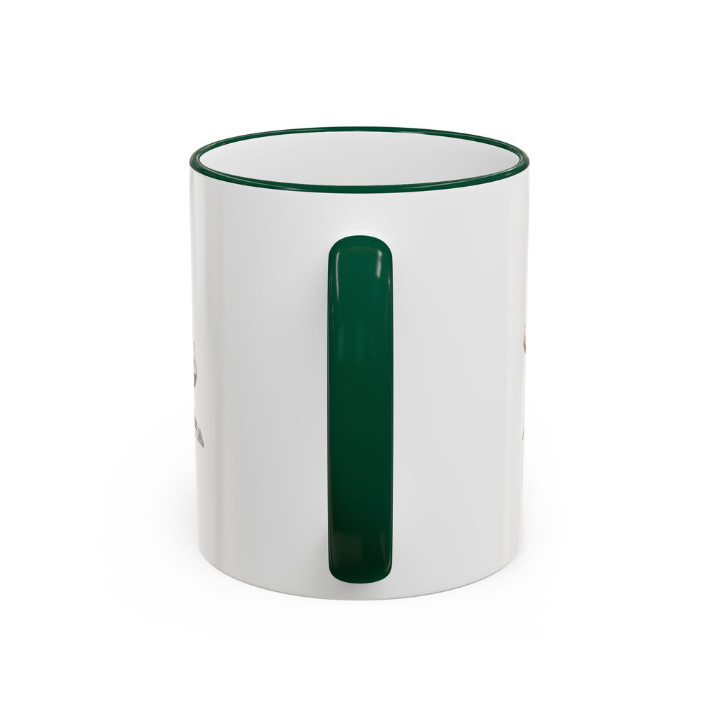 Custom Printed Accent Rim & Handle Mug — Personalized Logo Coffee Cup (11oz, 15oz)