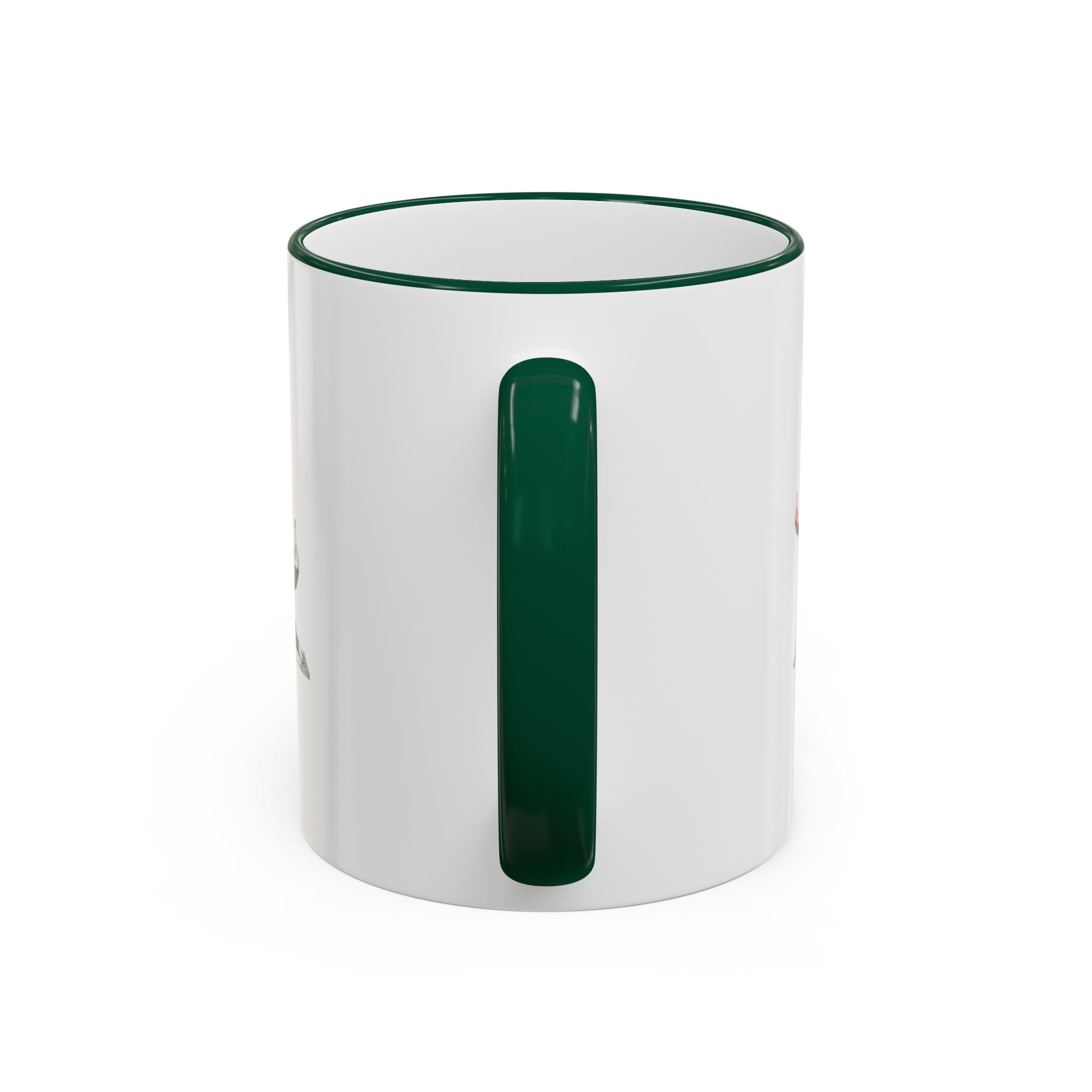 Custom Printed Accent Rim & Handle Mug — Personalized Logo Coffee Cup (11oz, 15oz)