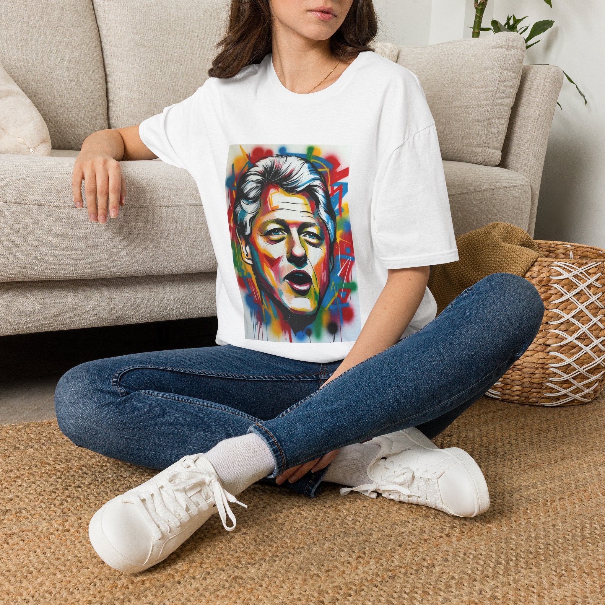Artsy Clinton Portrait T-Shirt