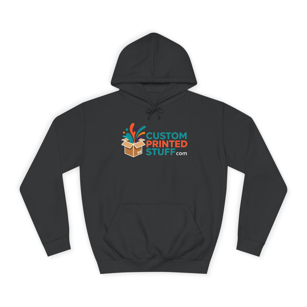 College Hoodie with Custom Printed Stuff Logo — Casual Campus Pullover