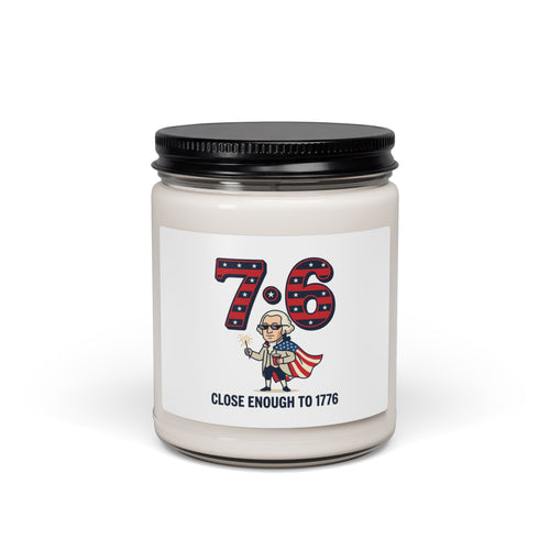 7·6 Close Enough to 1776 Soy Candle, patriotic vintage meme | 9oz
