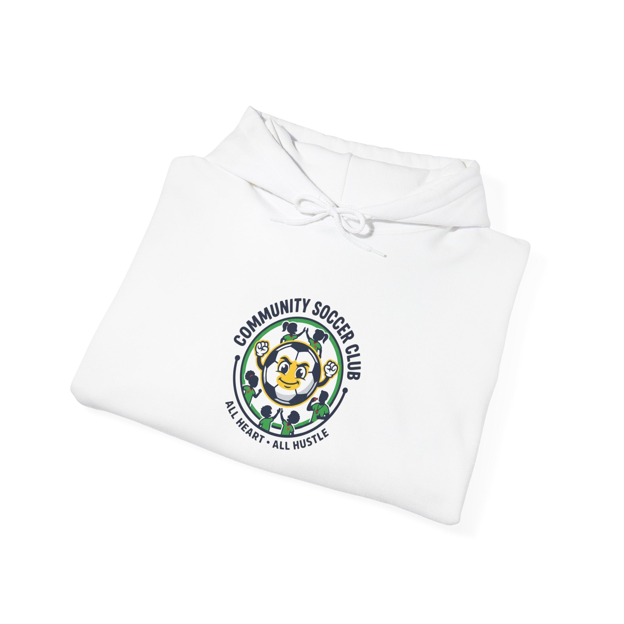 Community Soccer Club Hoodie | youth league supporter, sideline team colors