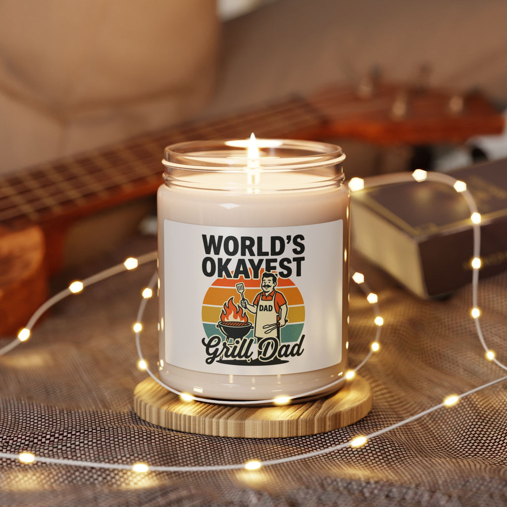 World's Okayest Grill Dad Candle | Father's Day, Retro Outdoorsy