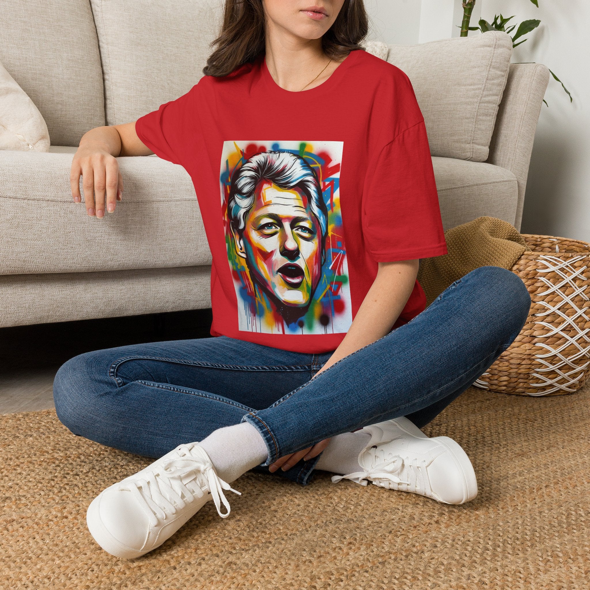 Artsy Clinton Portrait T-Shirt