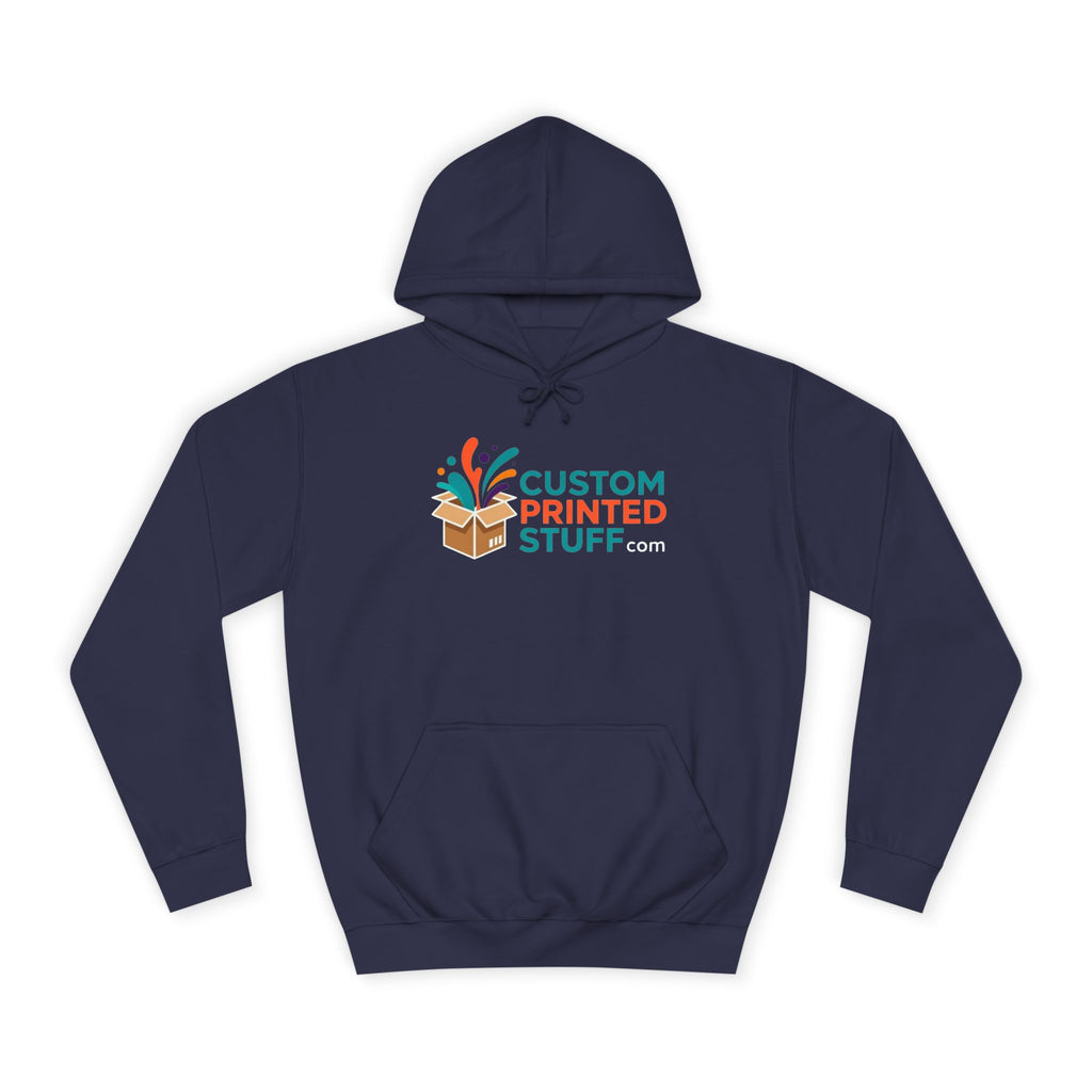College Hoodie with Custom Printed Stuff Logo — Casual Campus Pullover