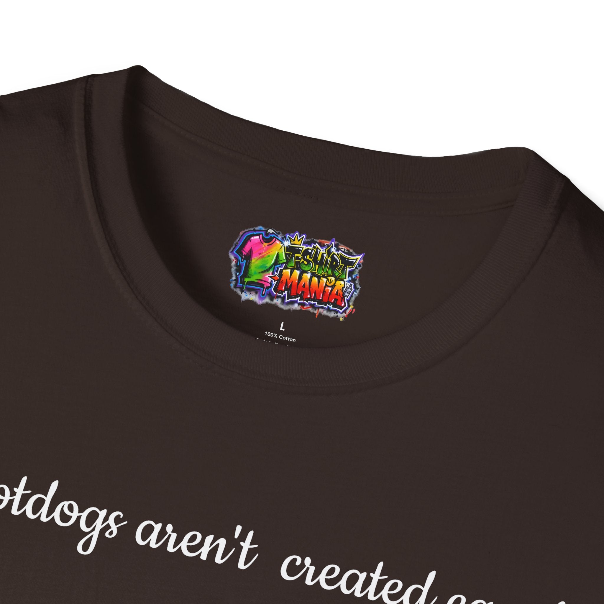 Hotdog Graphic T-Shirt — "All Hotdogs Aren't Created Equal" Funny Food Lover Tee