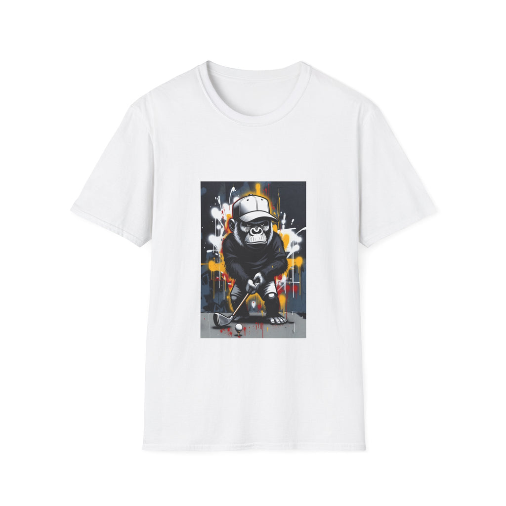 Skateboarding Gorilla Graphic T-Shirt — Urban Street Art Tee