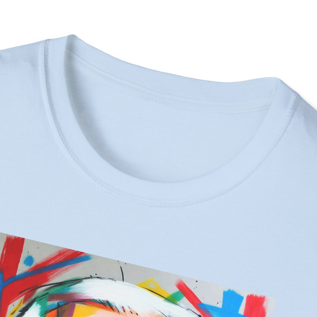 Artsy Biden Portrait T‑Shirt — Colorful Pop Art President Tee
