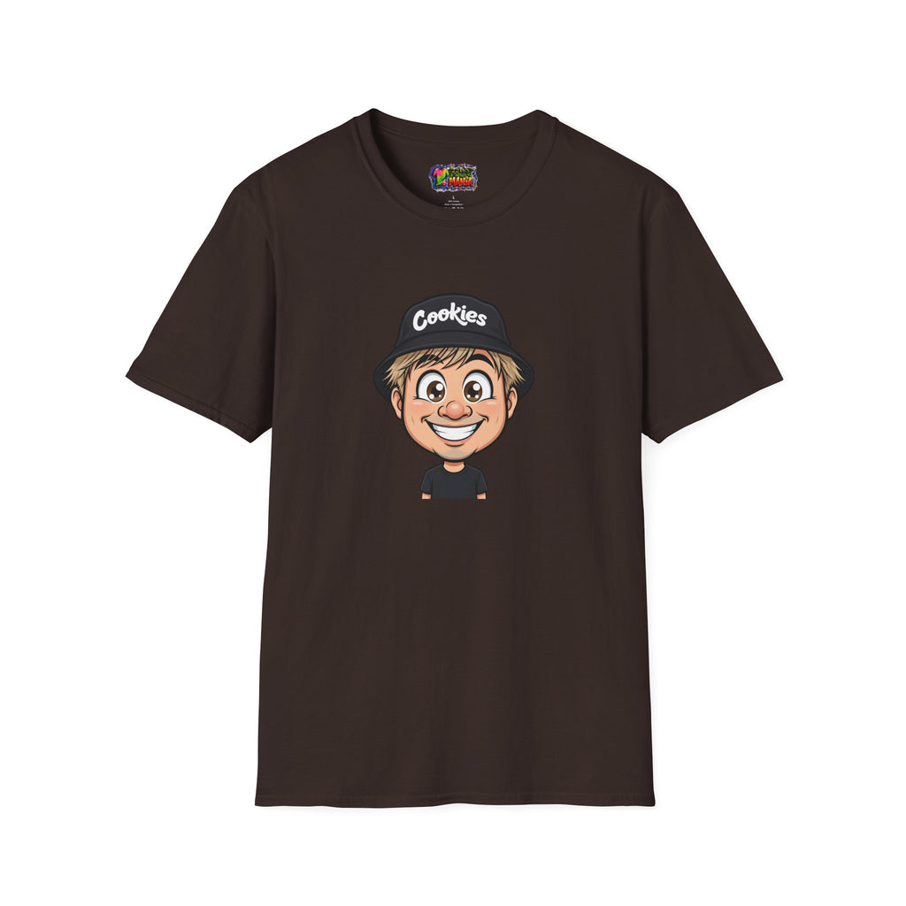 Cookies Brand Cartoon Boy T-Shirt — Smiling Kid Logo Tee