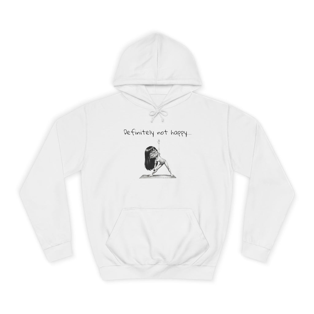 College Hoodie with Minimal Sketch Girl Design – 'She’s Not Crying' Campus Pullover