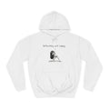 College Hoodie with Minimal Sketch Girl Design – 'She’s Not Crying' Campus Pullover