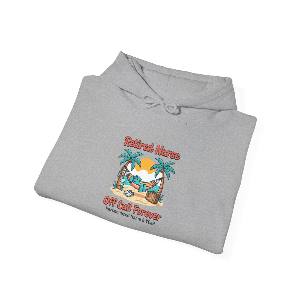 Retired Nurse Beach Hammock Hoodie | Retirement, Off Call Forever