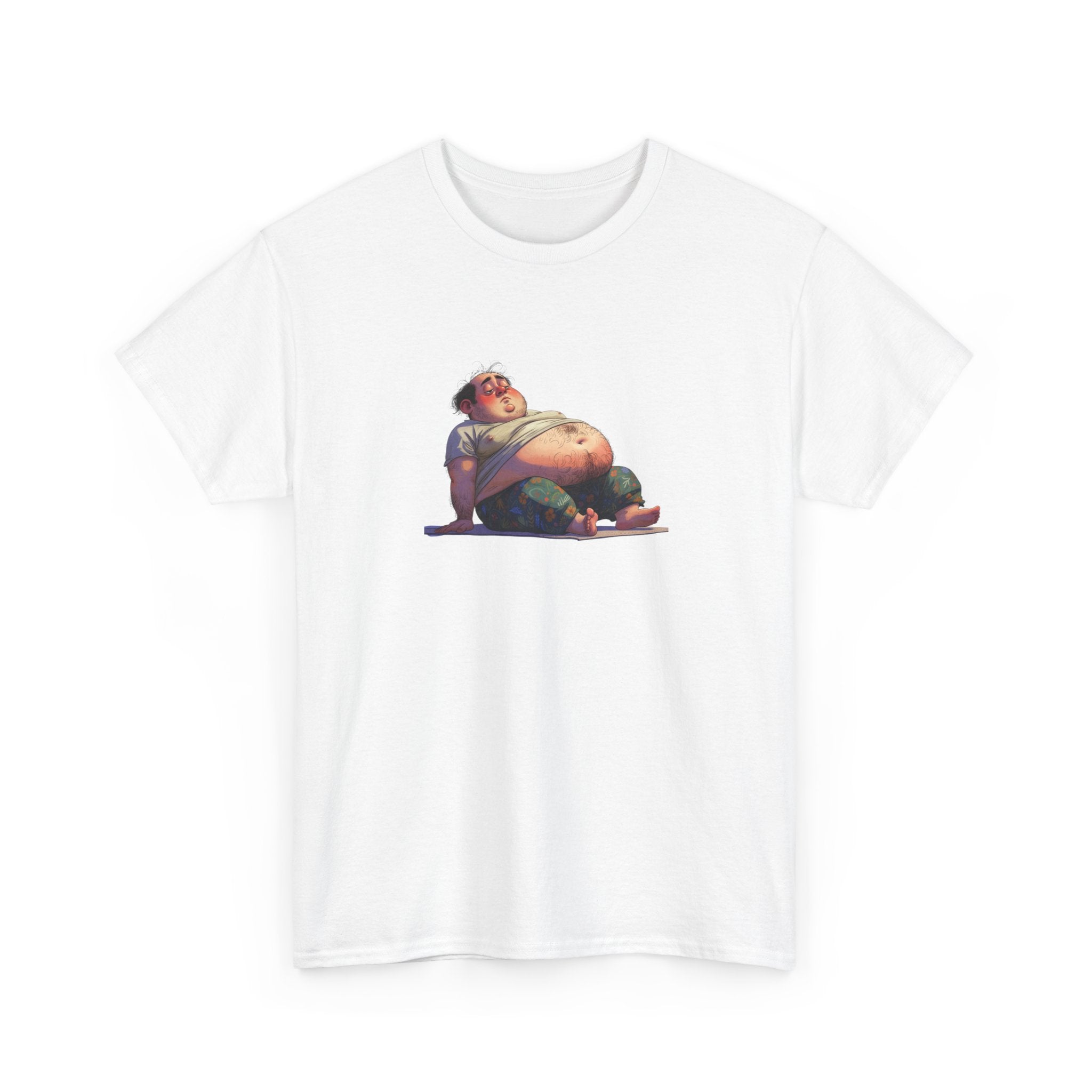 T-Shirt — Yoga Cartoon Belly Graphic Tee