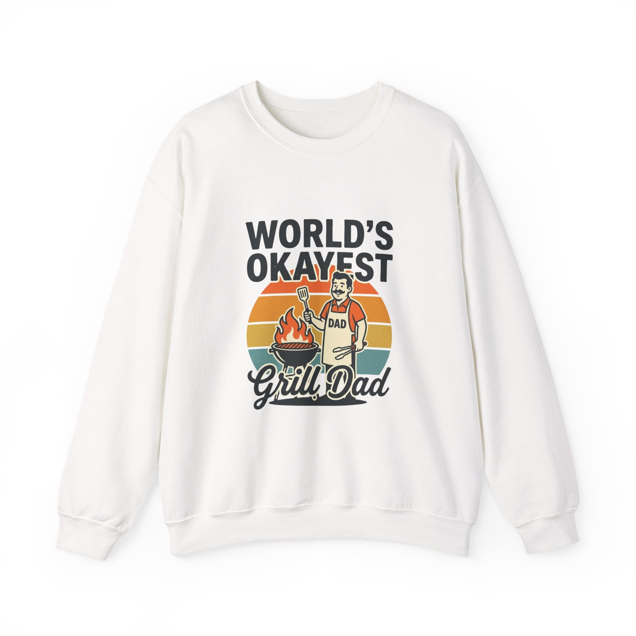 World's Okayest Grill Dad Sweatshirt | Father's Day, Retro Outdoorsy