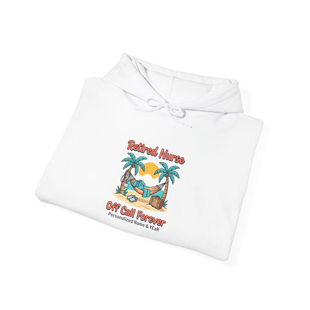 Retired Nurse Beach Hammock Hoodie | Retirement, Off Call Forever