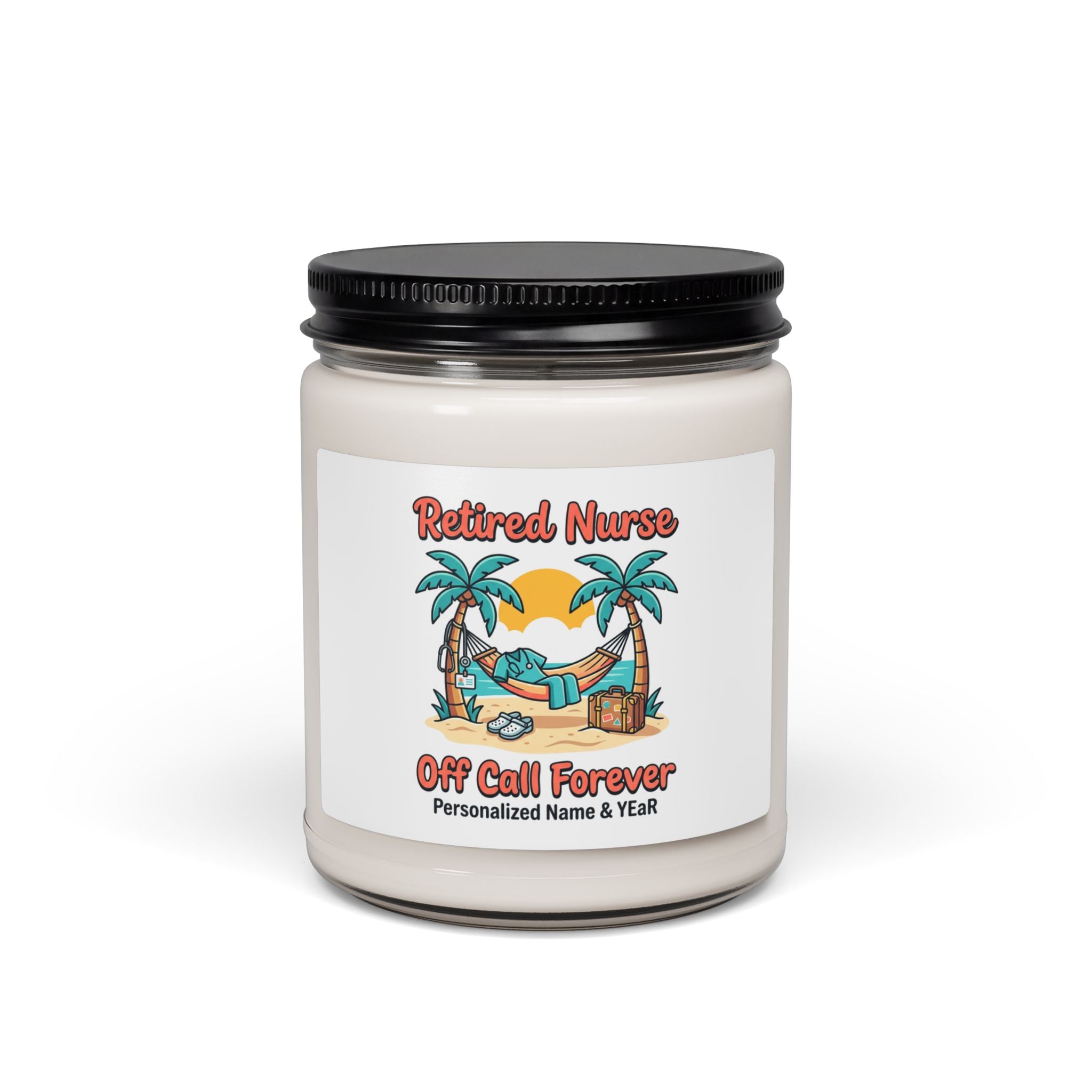 Retired Nurse Candle | Scented Soy Candle, Personalized Retirement