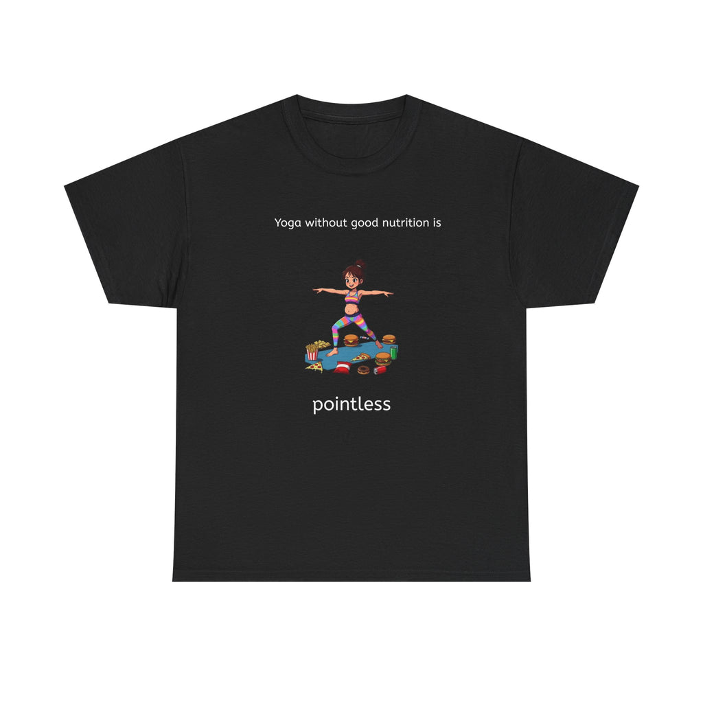 Yoga Girl Tee fastfood — Colorful Warrior II Pose Shirt for Women & Girls