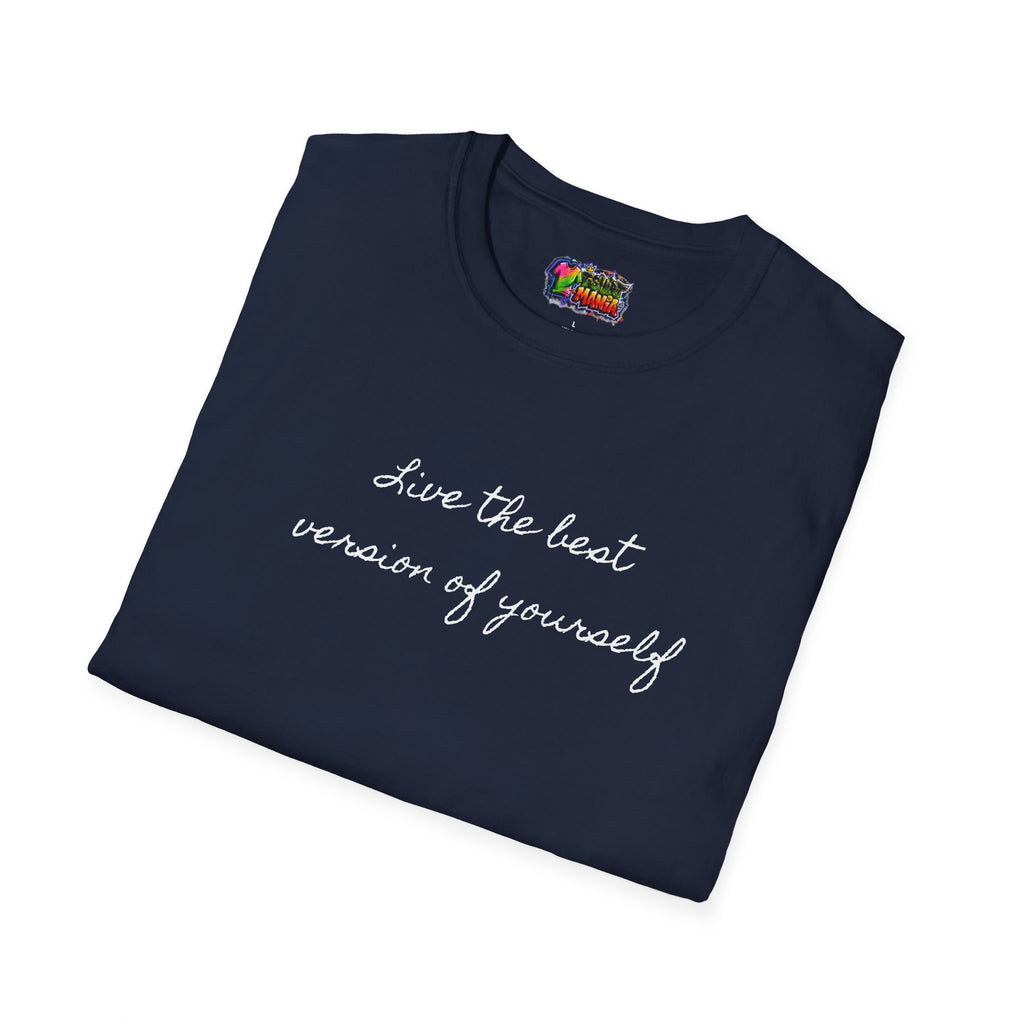 T-Shirt — 'Live the best version of yourself' Minimalist Self-Love Tee